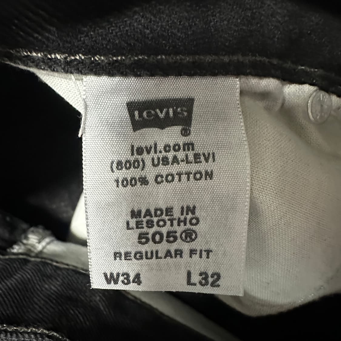 LEVI'S 505 black denim pants work 상품이미지5