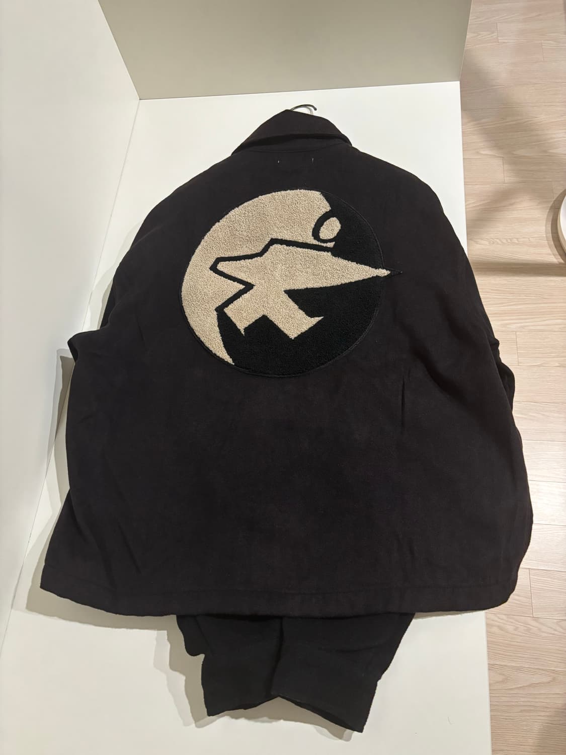 아워레가시워크샵 스투시 블루종 자켓 워시드 블랙 몰스킨 상품이미지4