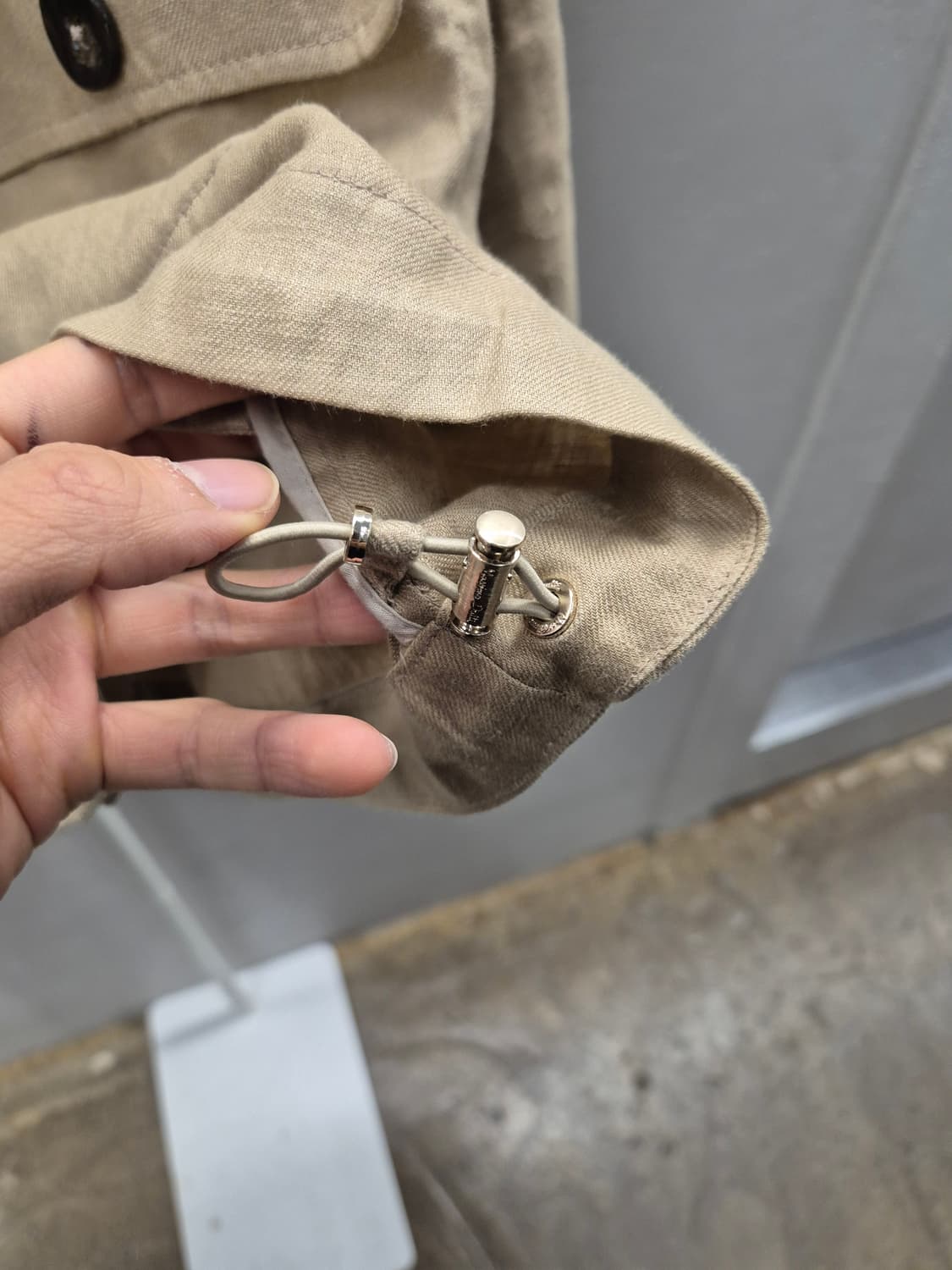 Massimo Dutti 베이지 리넨 자켓 L 상품이미지5