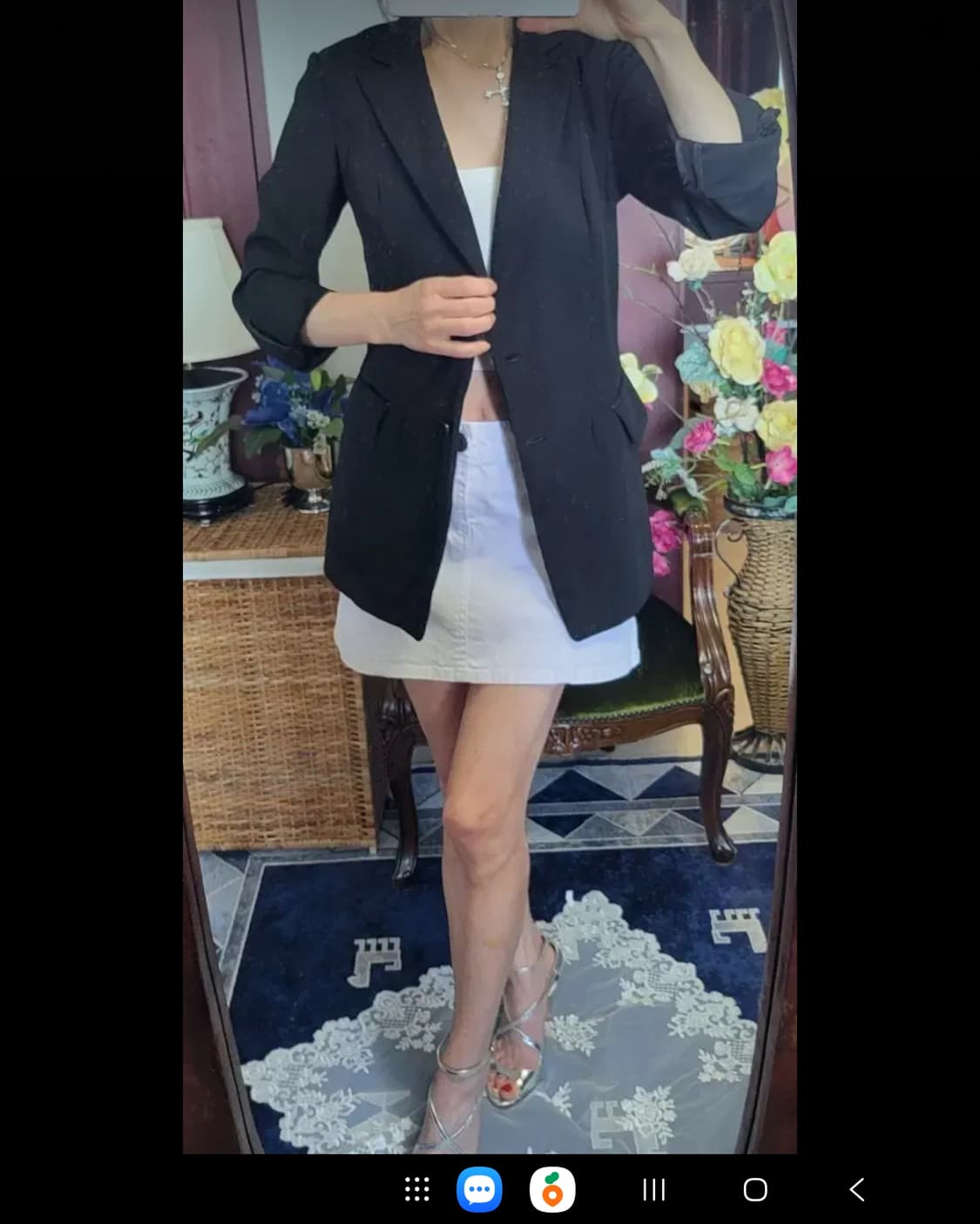 프랑스 모르간 하절기 폴리 블랙 쟈켓 상품이미지5