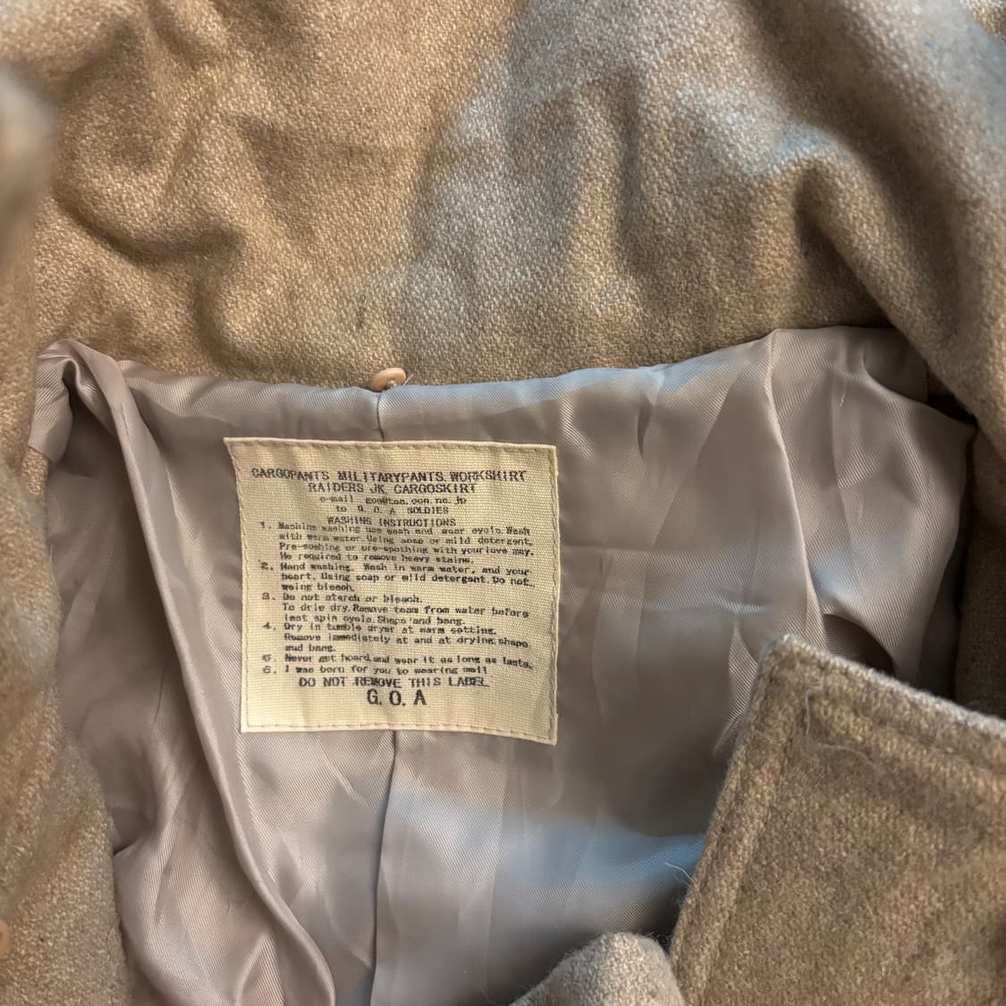 G.O.A 고아 하프 코트 상품이미지3