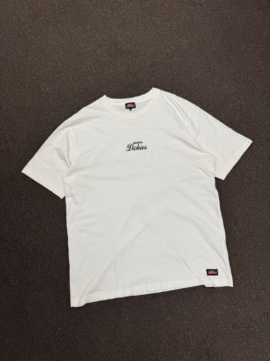 3L)디키즈 빈티지 자수 프린팅 로고 화이트 반팔 상품이미지1