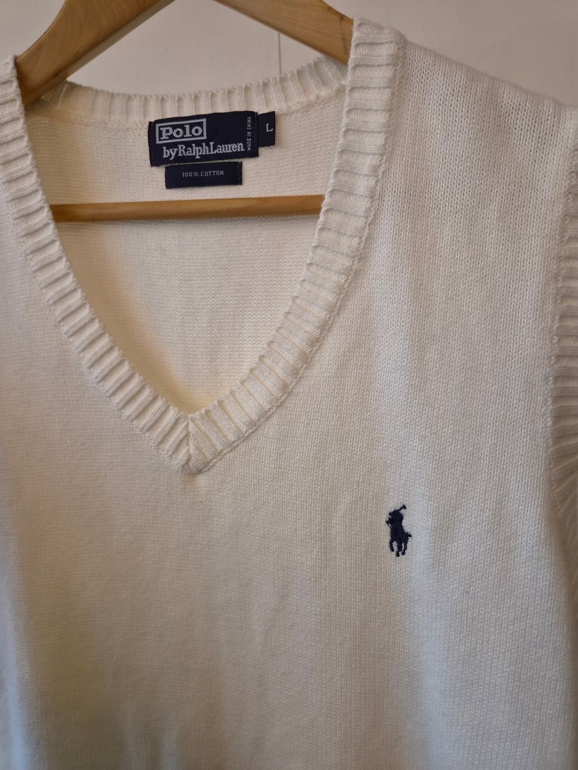 폴로바이랄프로렌 남성 브이넥코튼니트조끼 L사이즈 상품이미지6