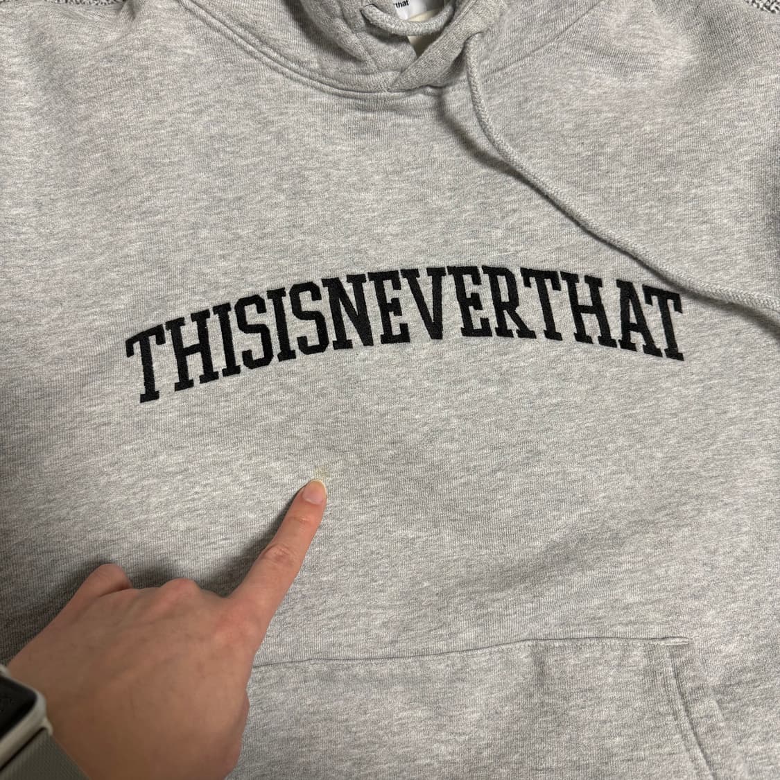 디스이즈네버댓 후드티 그레이 S 상품이미지5