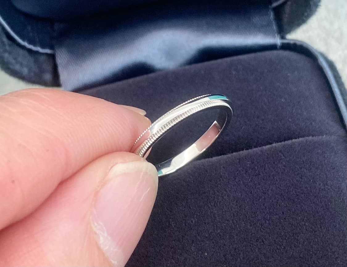 티파니 밀그레인 PT950 백금 49호 2mm 링(국내9호) 상품이미지5