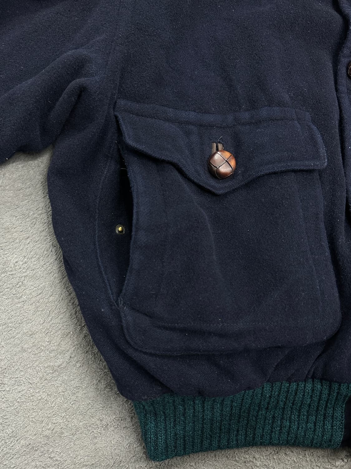 90s HUGO BOSS 울/캐시미어 봄버 자켓 XL 상품이미지7