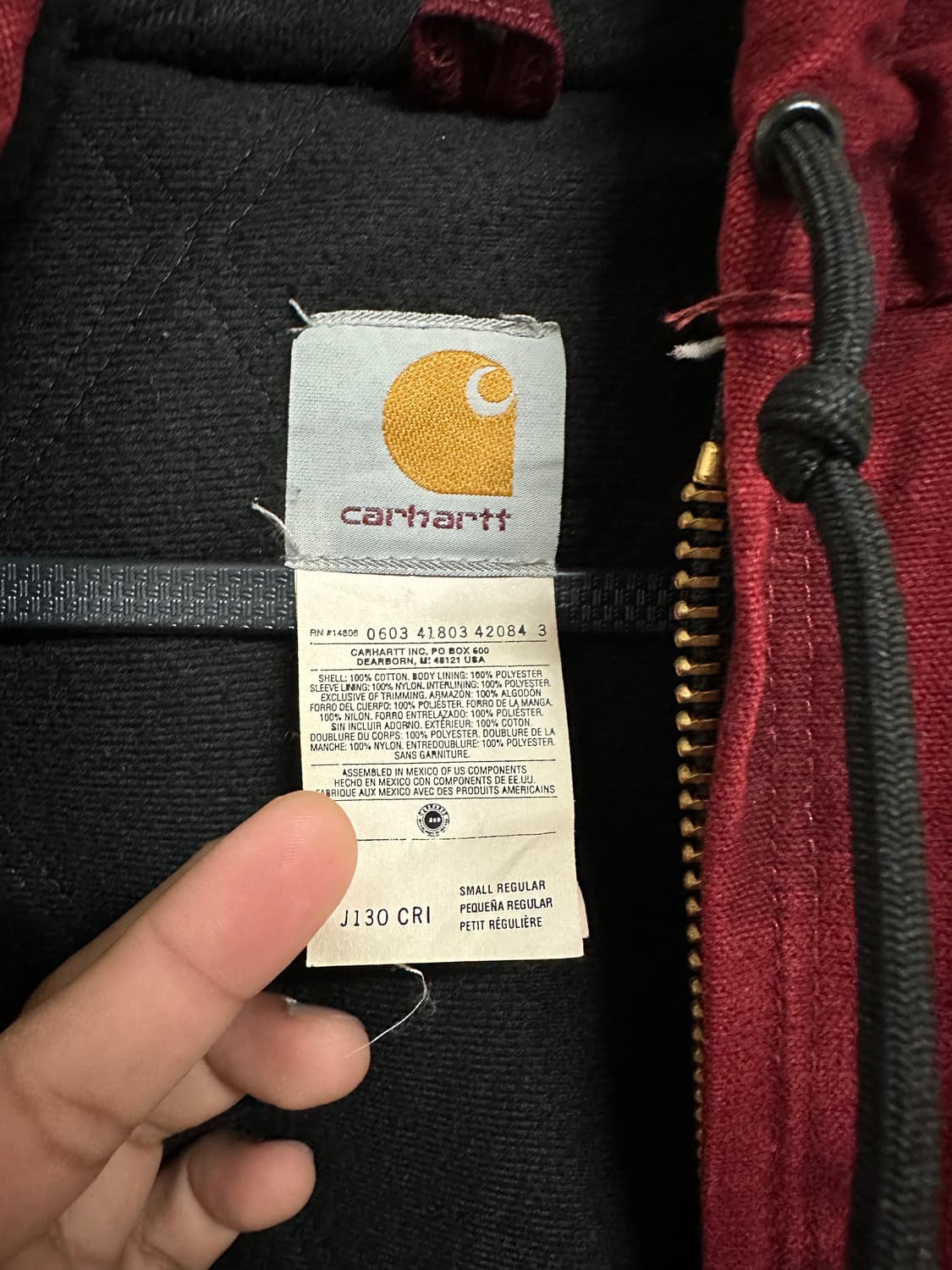 칼하트 J130 CRI 액티브 자켓 상품이미지3