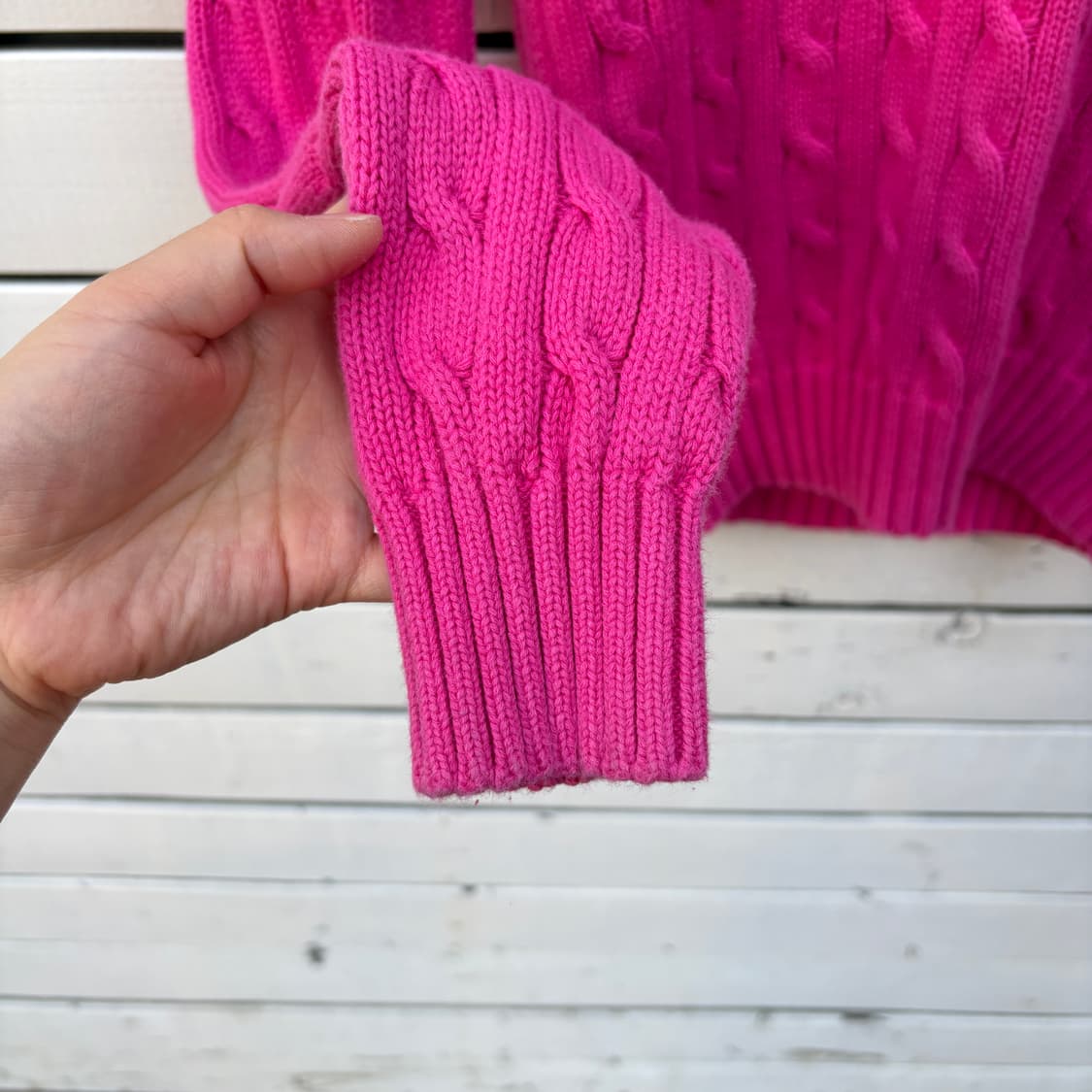 Polo 폴로 케이블 꽈배기 브이넥 니트 상품이미지5