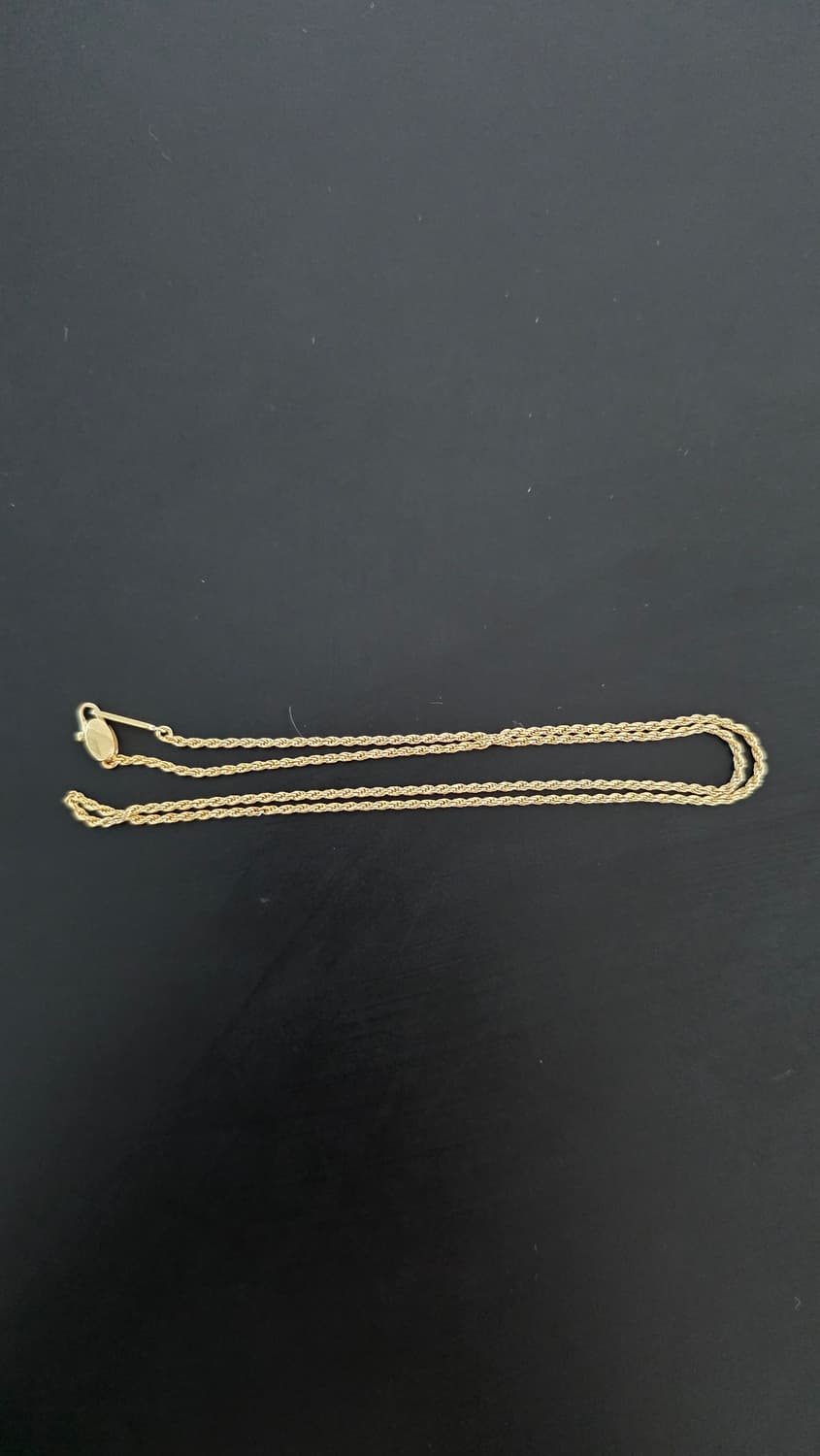 18k 이태리체인 금목걸이줄43.5cm 붕어장식 /  1돈35g 상품이미지3