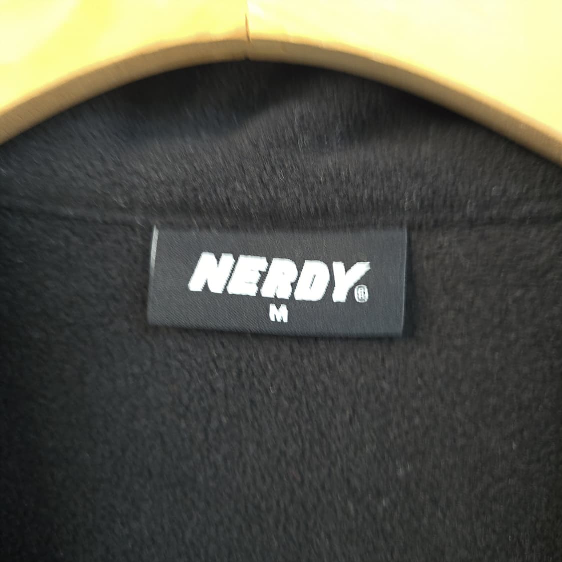 널디(NERDY) 배색 플리스 집업 블랙 M 상품이미지7