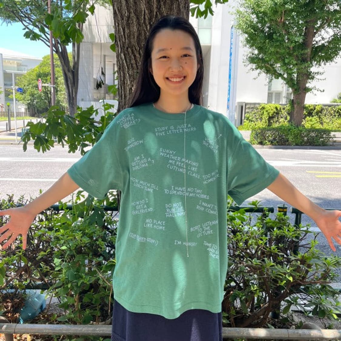 BEAMS BOY Message Print T-shirt 상품이미지3