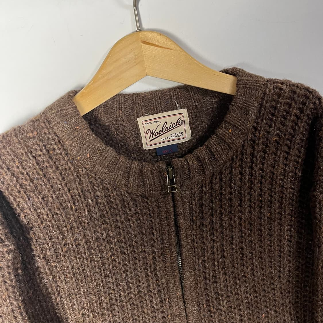 [Woolrich] 00s 울리치 엘보패치 하프집업 울 니트 상품이미지3