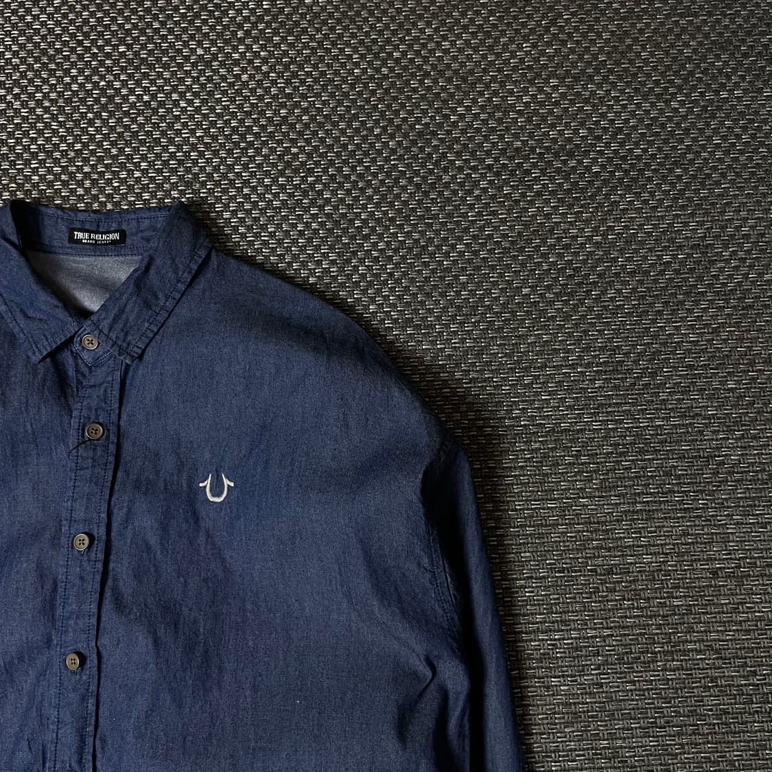 트루릴리젼 자수로고 중청 코튼 긴팔 셔츠 90 상품이미지3