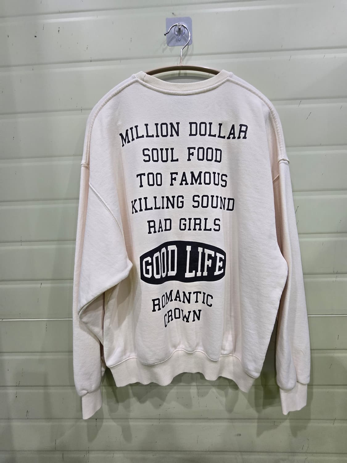 GOOD LIFE 크루넥 맨투맨 아이보리 상품이미지2