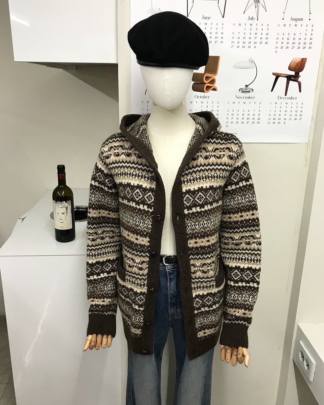 버버리 노르딕 페어아일 후드 코위찬 상품이미지6