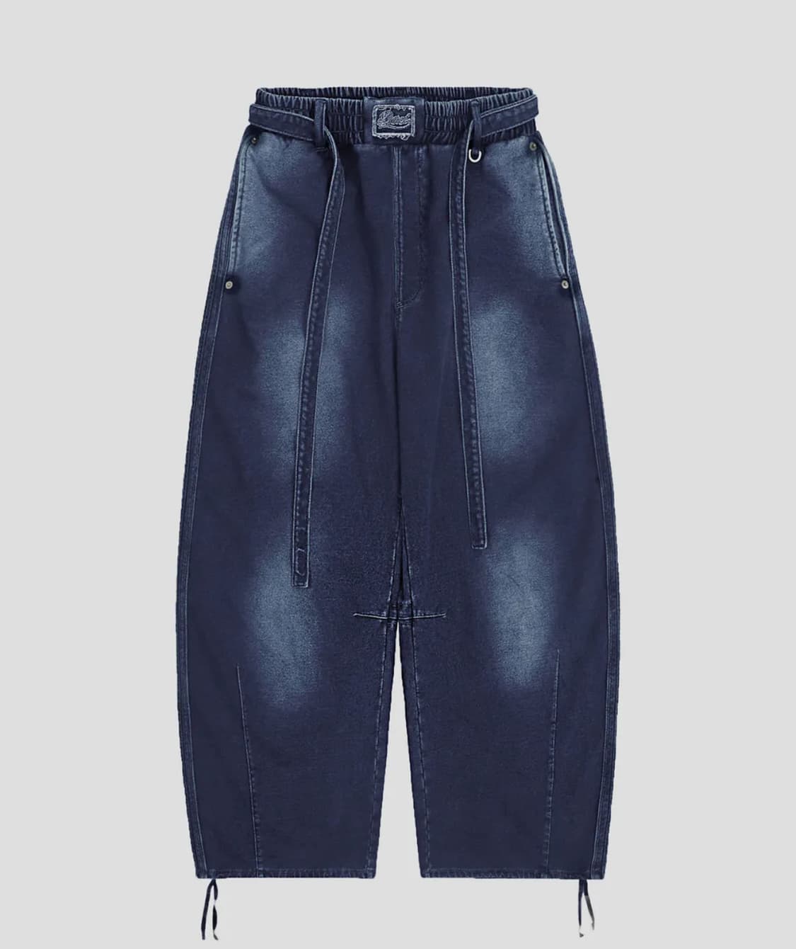 배드블러드 빌리 워시드 데님 스웻 팬츠 블루 XS 상품이미지1