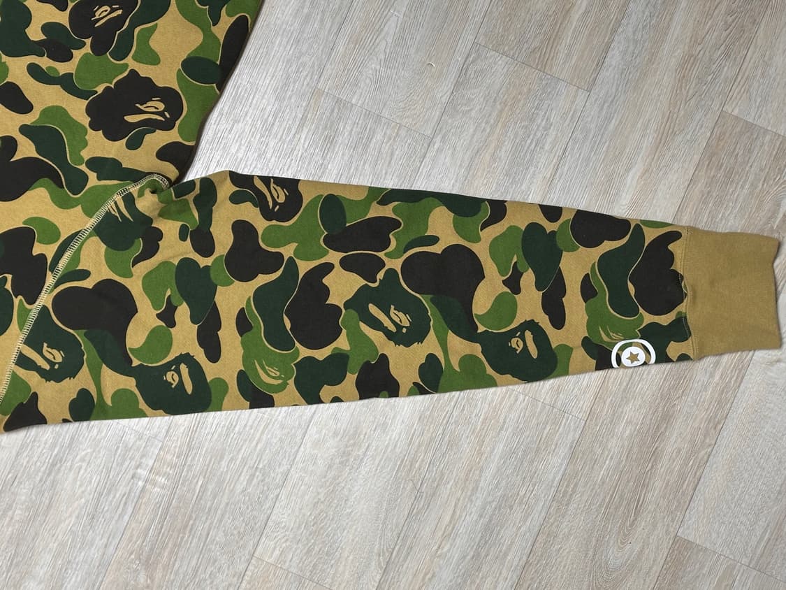 베이프 ABC 카모 타이거 풀 집 후드 아미 그린 상품이미지6