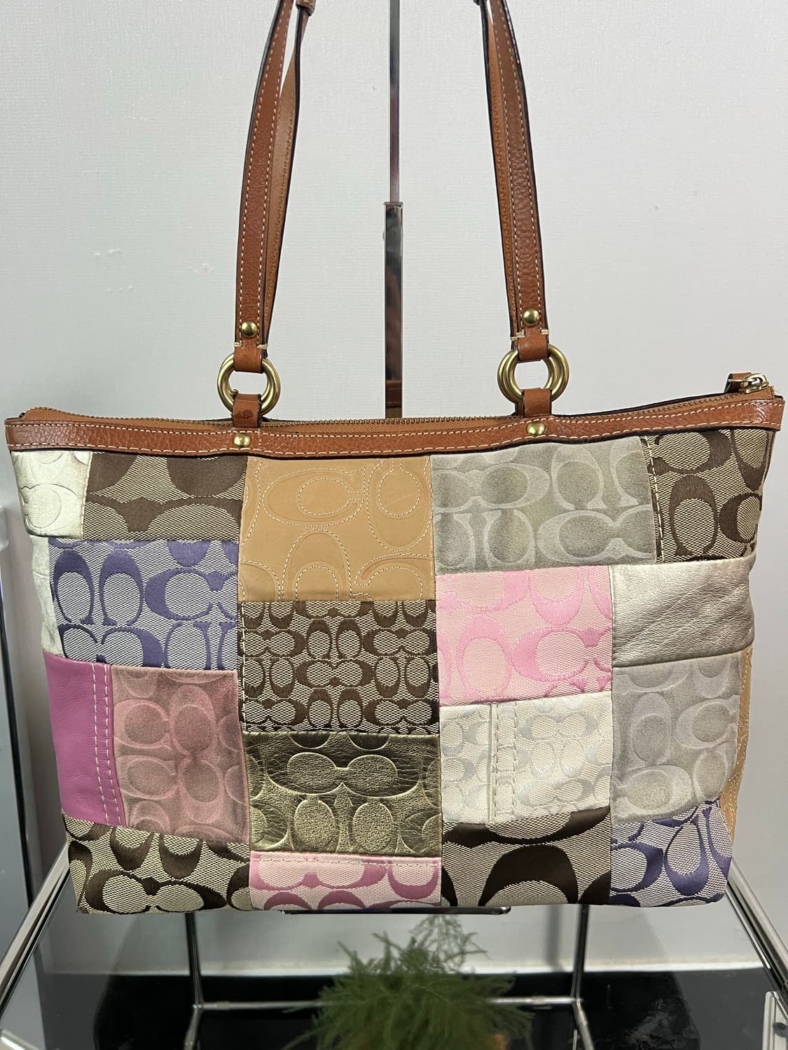 코치 패치워크 토트백 Y2K 상품이미지2