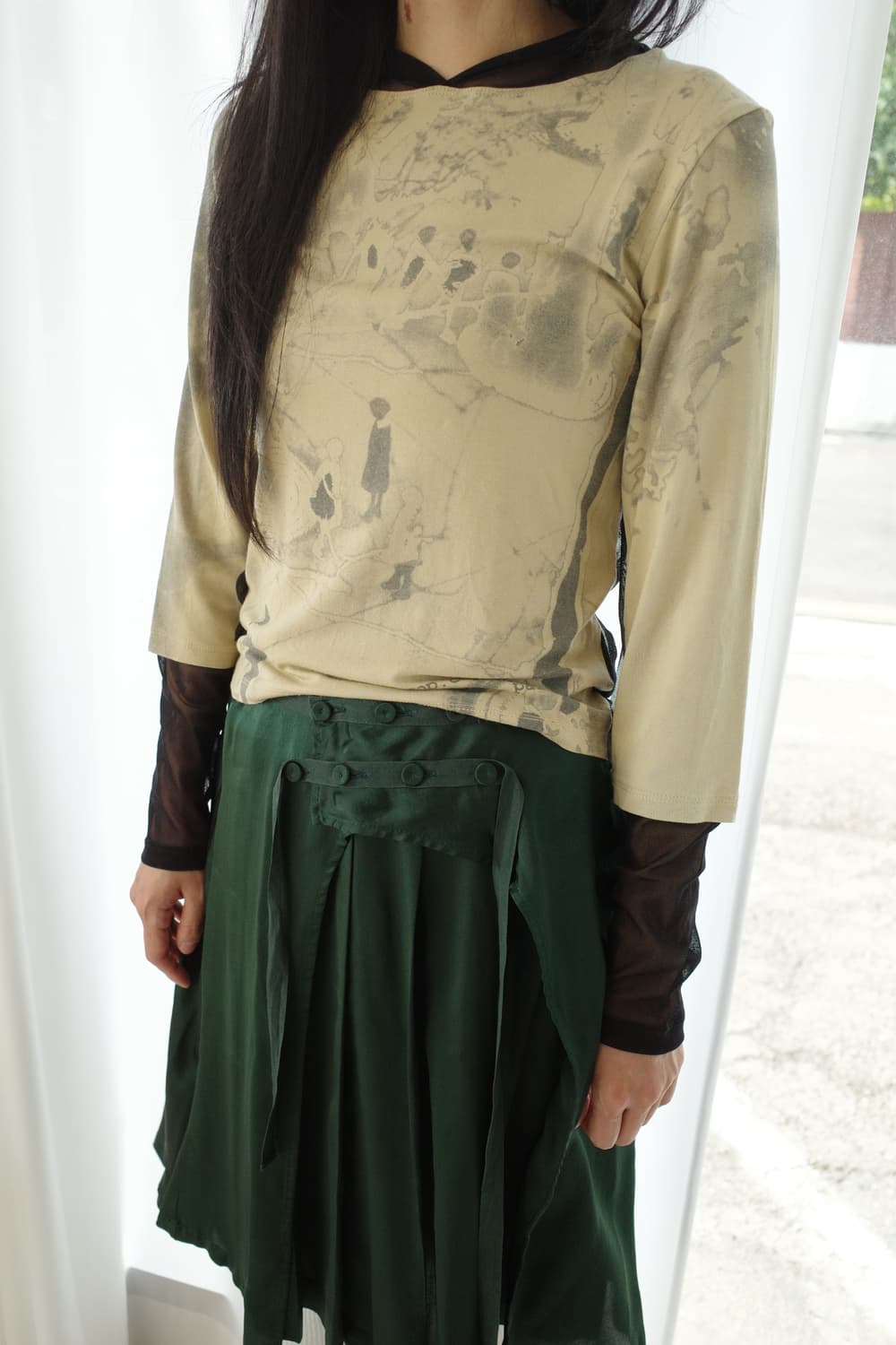 2way layered skirt 상품이미지2
