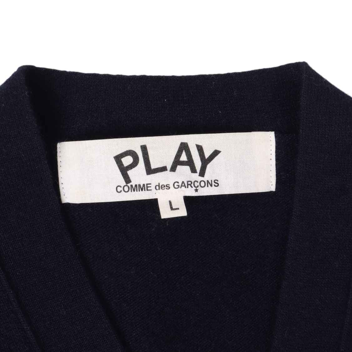 꼼데가르송 네이비 하프와펜 니트 가디건 상품이미지8