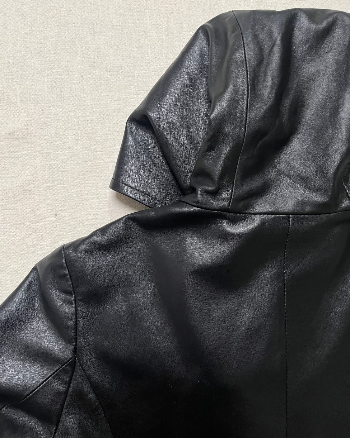 발망 레더 후드 코트 balmain 양가죽  상품이미지7