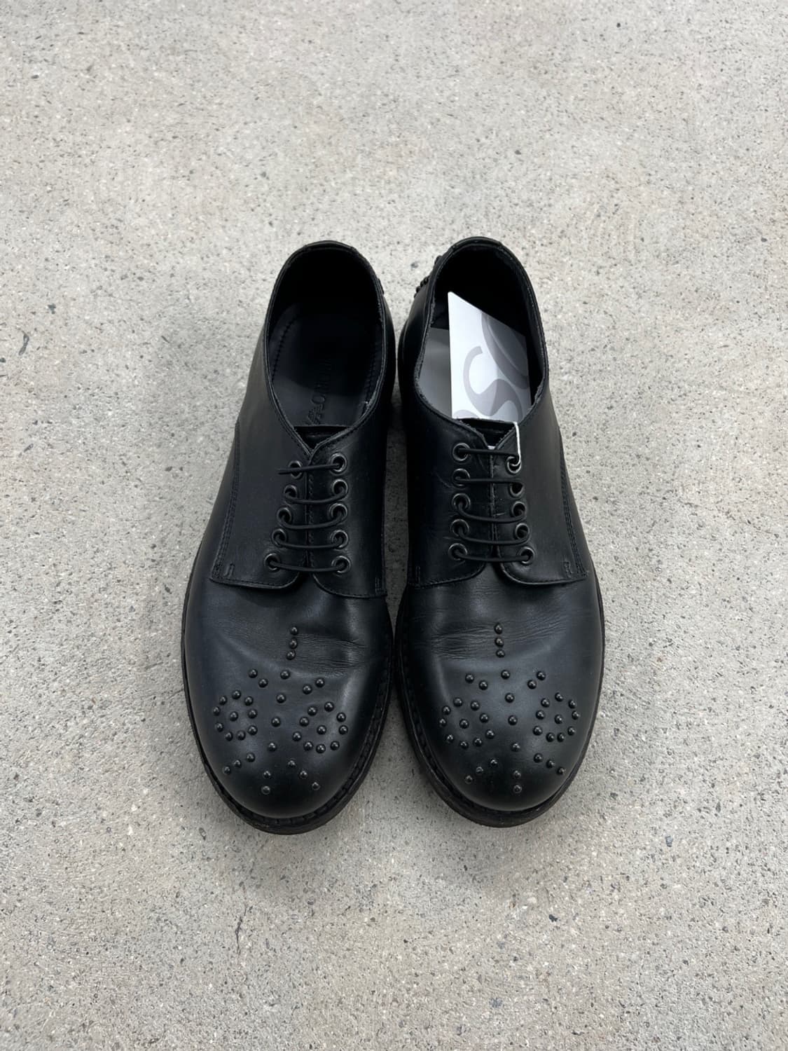 엠포리오 아르마니 스터드 레이스업 더비 상품이미지2