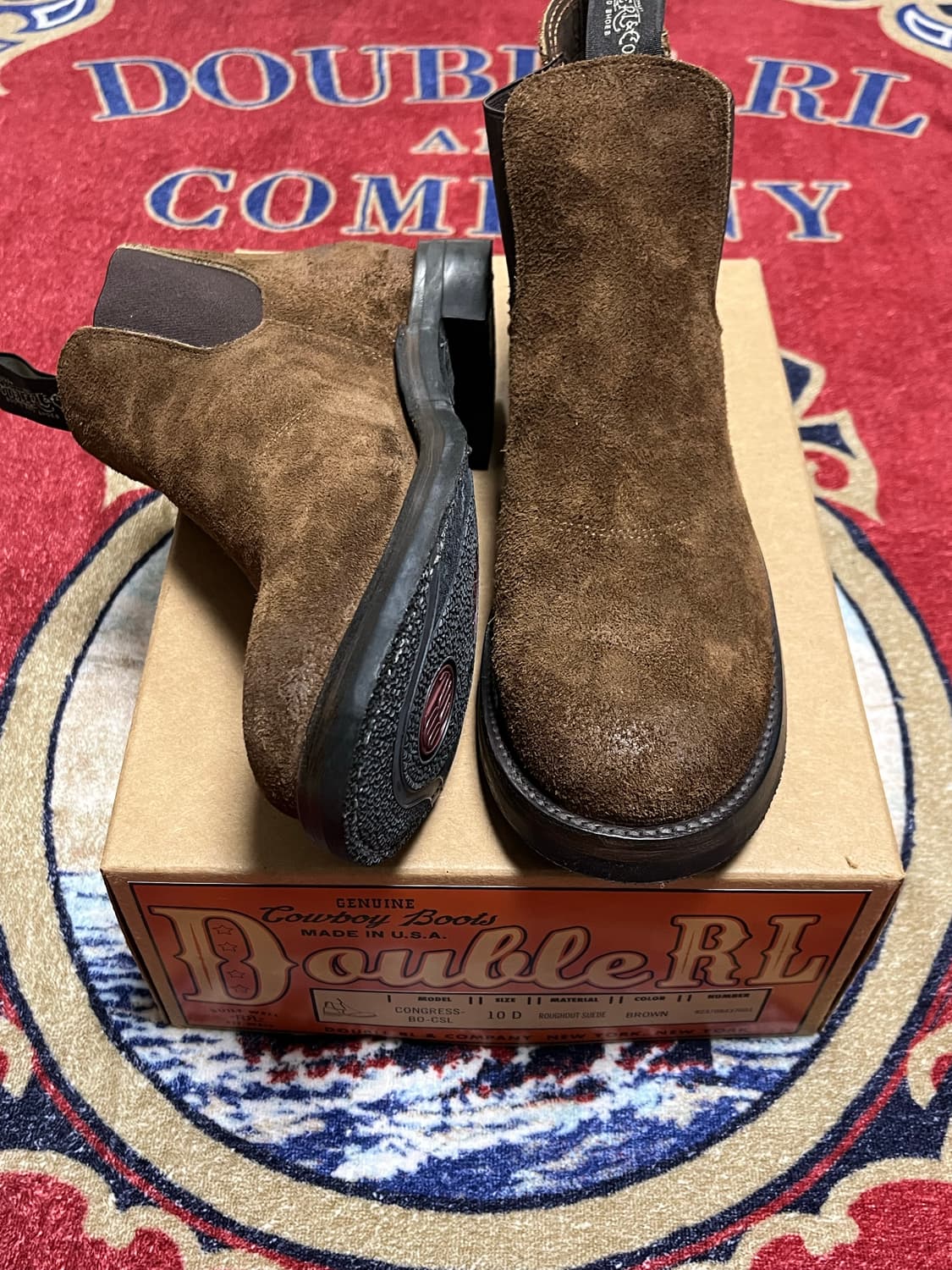 더블알엘 (RRL) 콩그레스 스웨이드 부츠 10D 상품이미지4