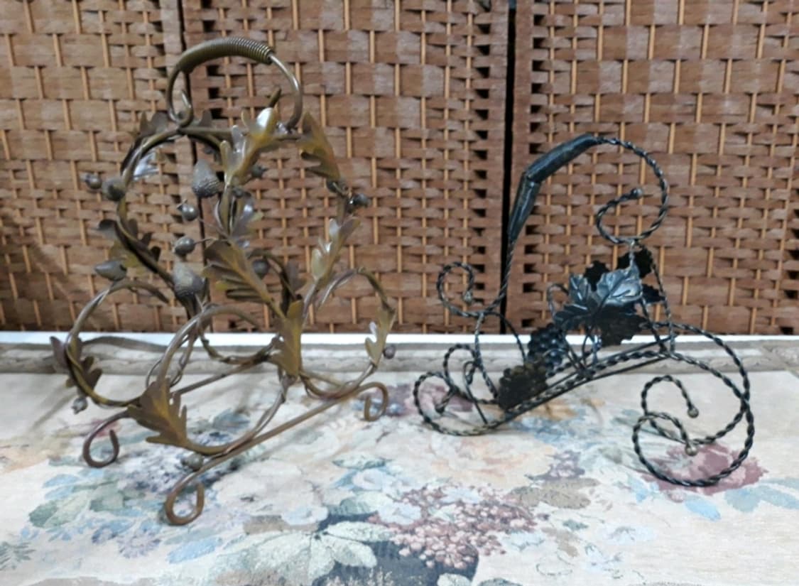 서양엔틱~고급 철재장식 진품 와인렉 와인걸이 거치대 진열대 주방인테리어 상품이미지4