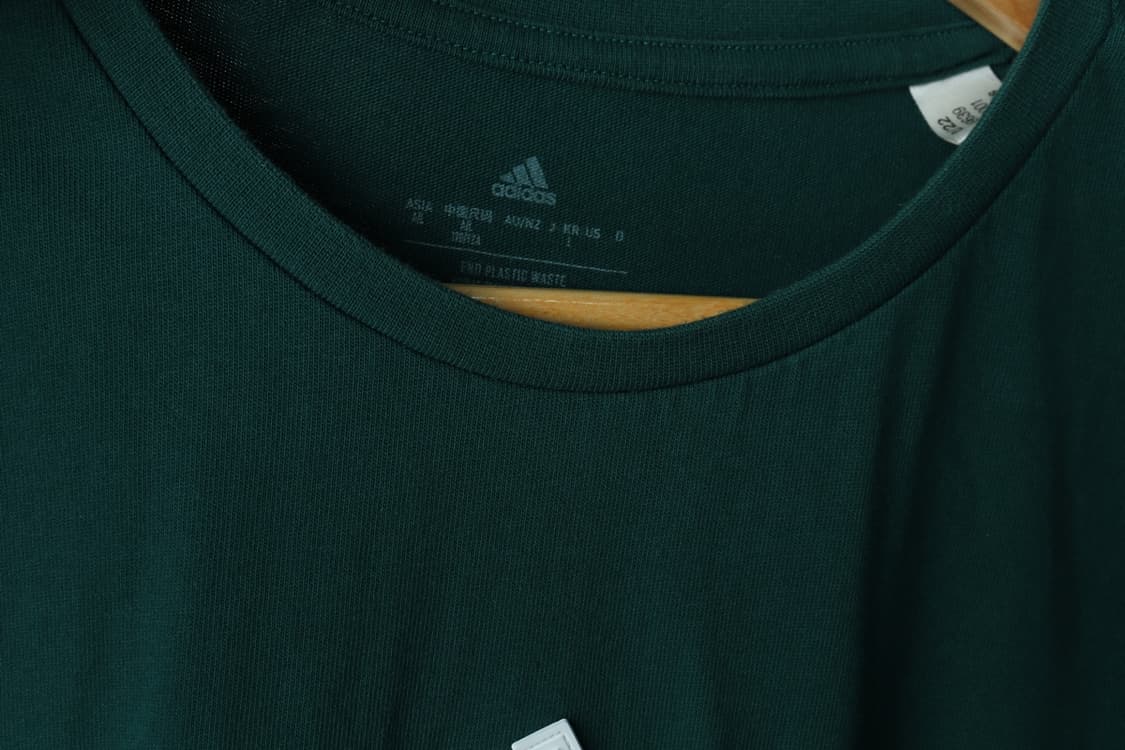 (L-XL) 아디다스 반팔 티셔츠 그린 센터로고 빅로고-H33333 상품이미지2