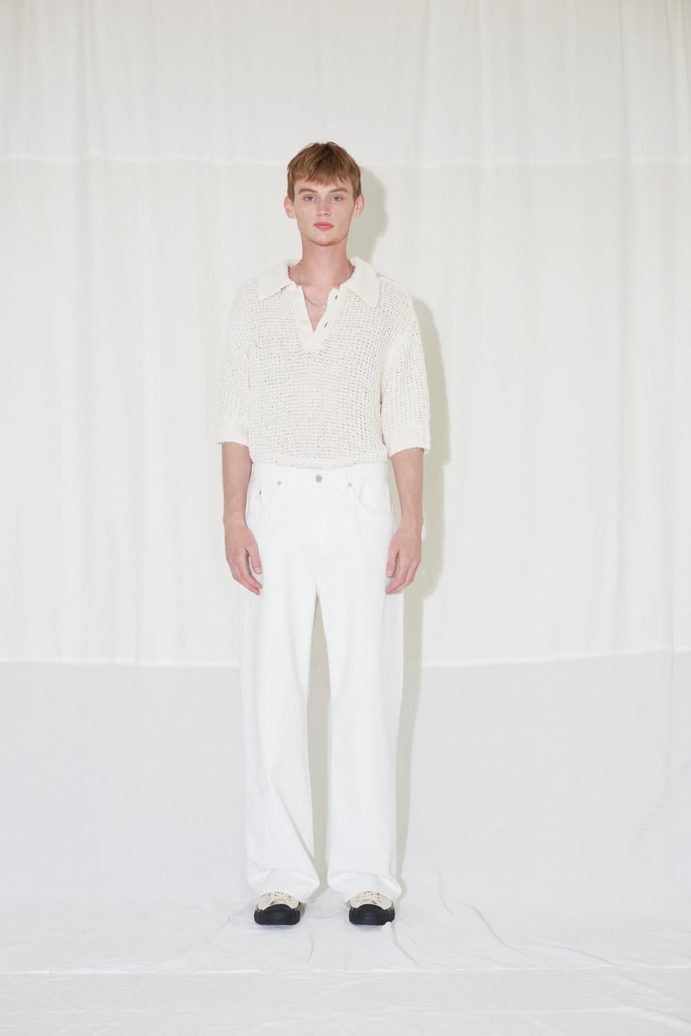 라벨아카이브 루즈핏 진 오프화이트 4사이즈 상품이미지1