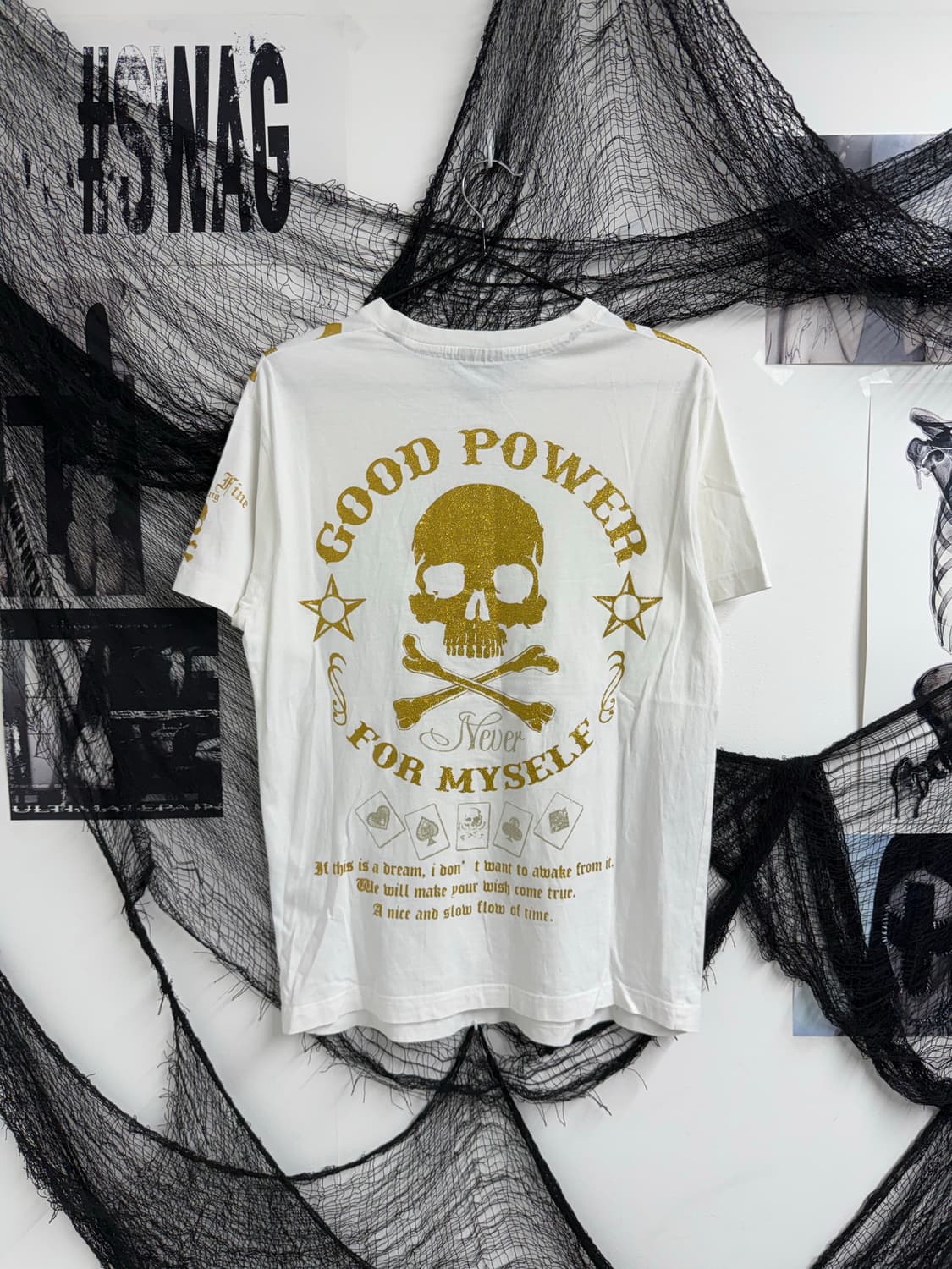 00s punk mood lettering halfsleeve  Pric 상품이미지2