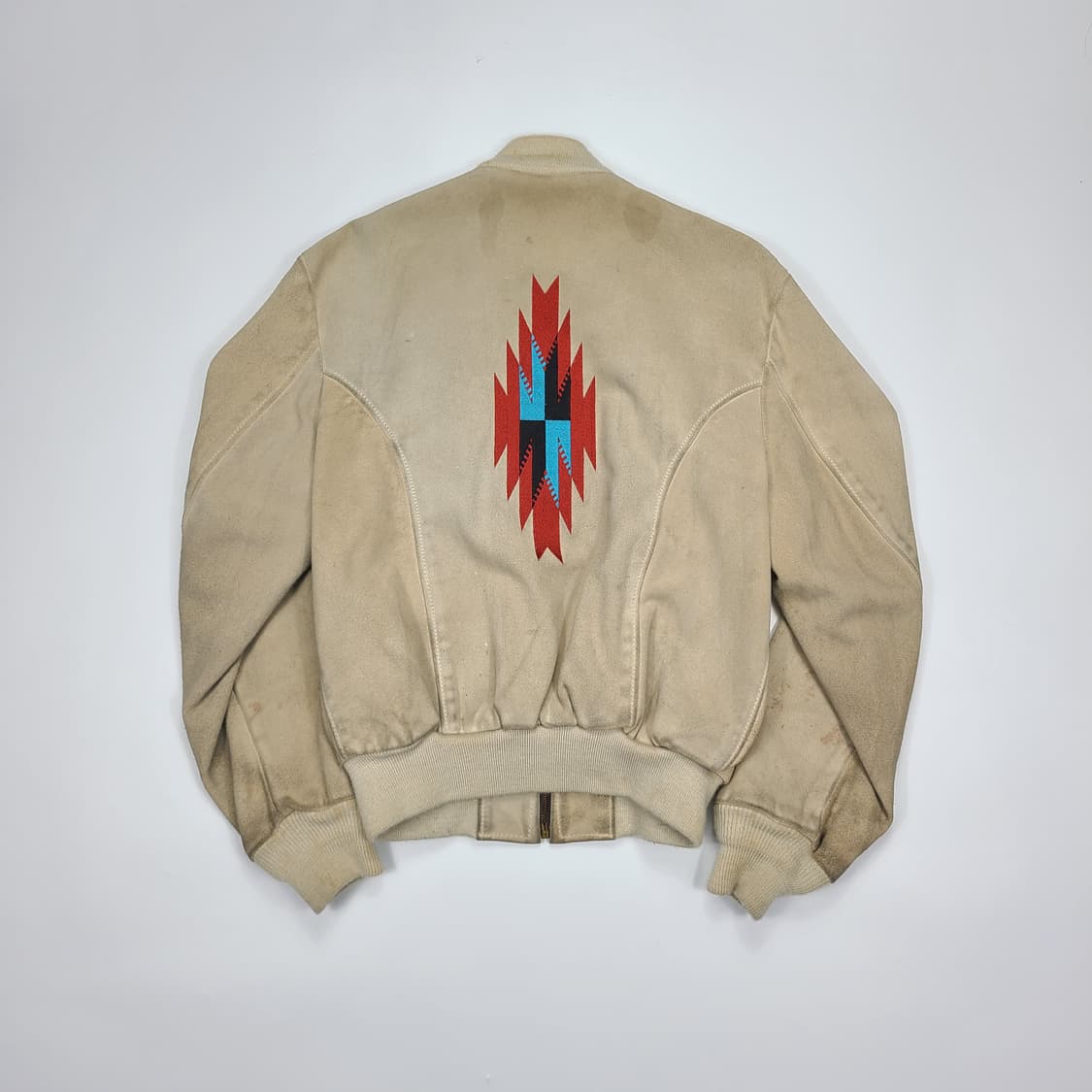 70s Schott Bros 치마요 스웨이드 블루종 상품이미지7