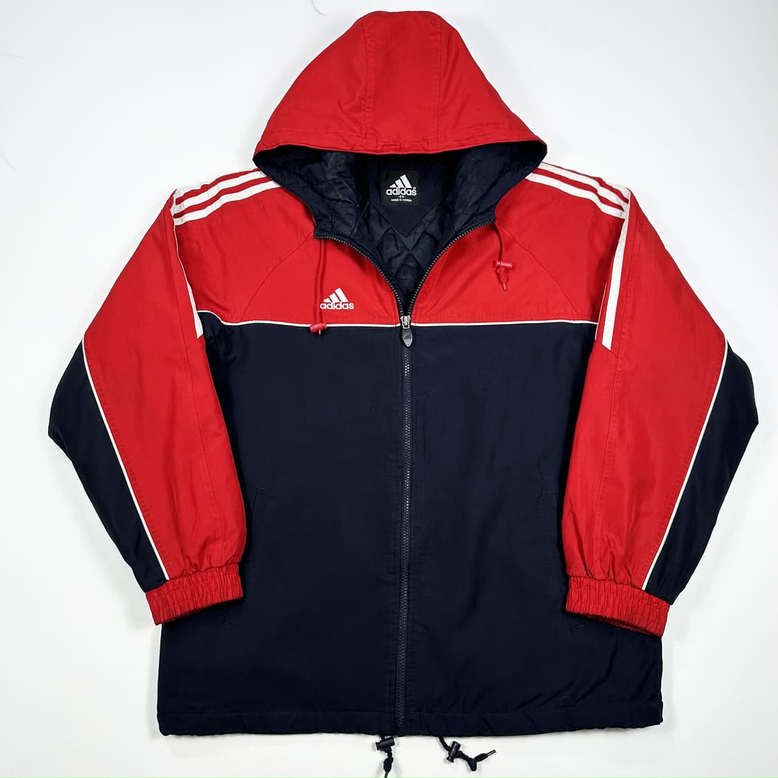 아디다스 마샬아츠 올드스쿨 빅로고 누빔 점퍼 L 상품이미지1