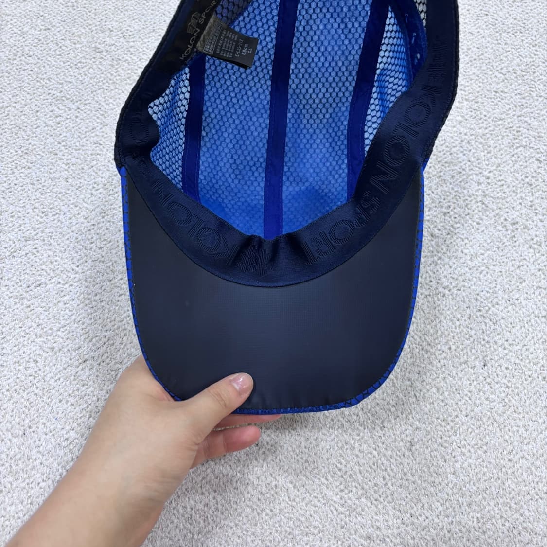 58cm 코오롱스포츠 메쉬 경량 스포츠 러닝 볼캡 0602E2 상품이미지5