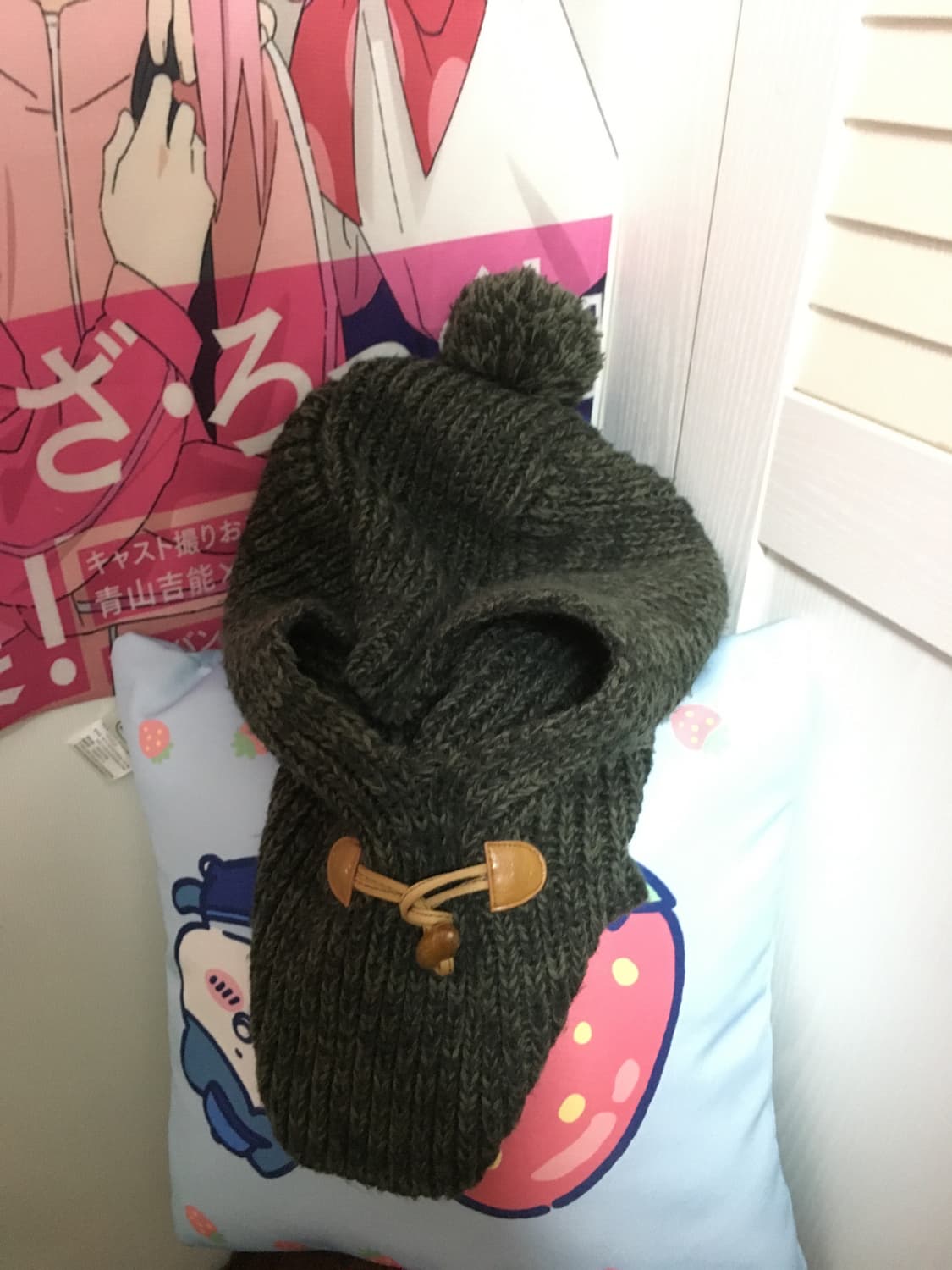 (VIN)빈티지 바라클라바 털비니 챠콜 상품이미지1