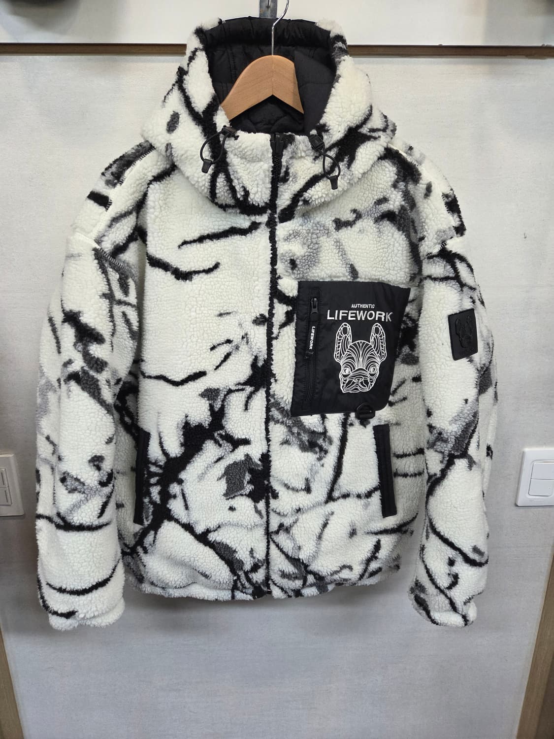 라이프워크 버블링 플리스 퀄팅 리버시블 자켓 m 상품이미지1