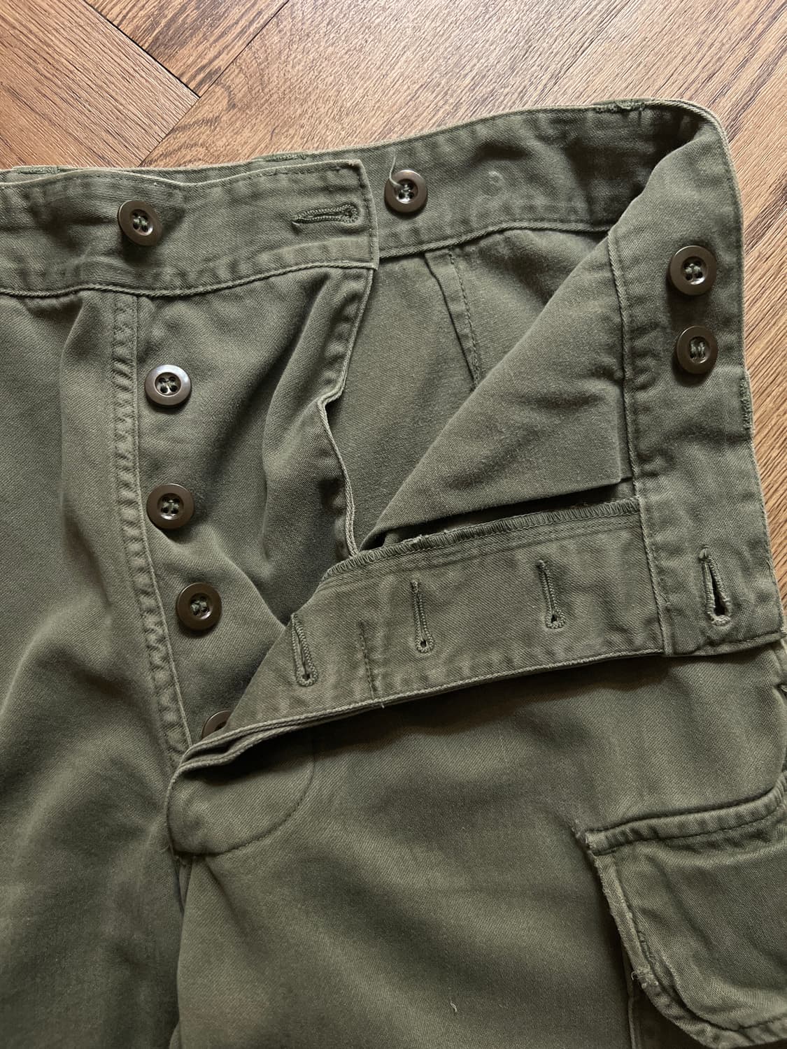 [30]70's 프랑스군 밀리터리 필드 카고팬츠 상품이미지3