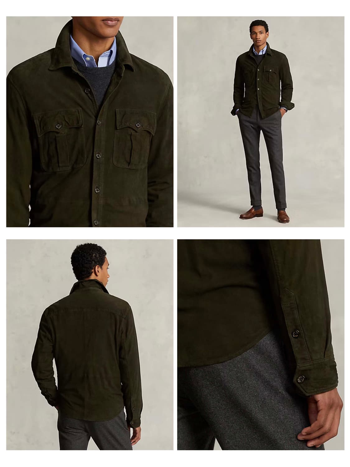 폴로 랄프로렌 고트스킨 웨스턴 유틸리티 스웨이드 레더 자켓 상품이미지5