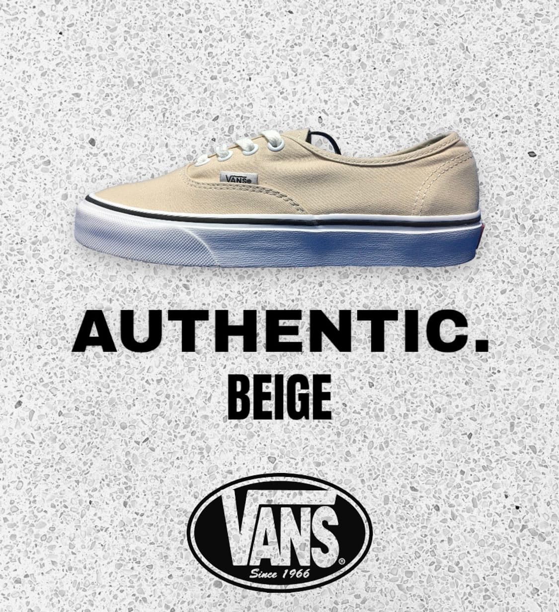 [230mm] 반스 어센틱 베이지 Vans 상품이미지1