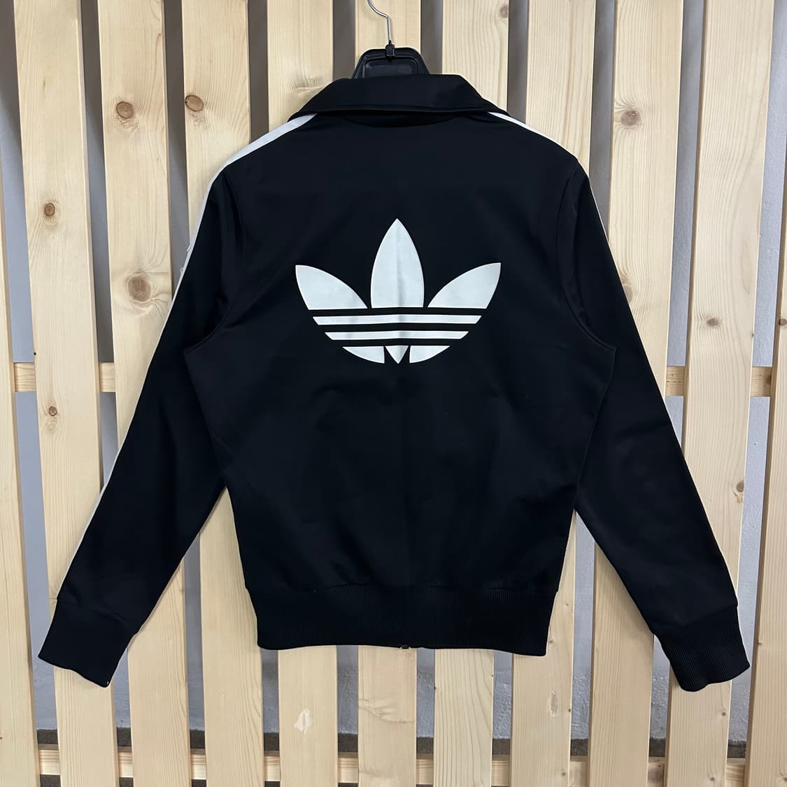 (M) 아디다스 블랙 파이어버드 빅로고 져지 트랙탑 상품이미지2