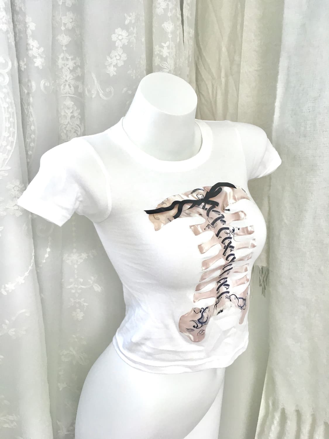 tensishop 프린팅 슬림 반팔탑  상품이미지1