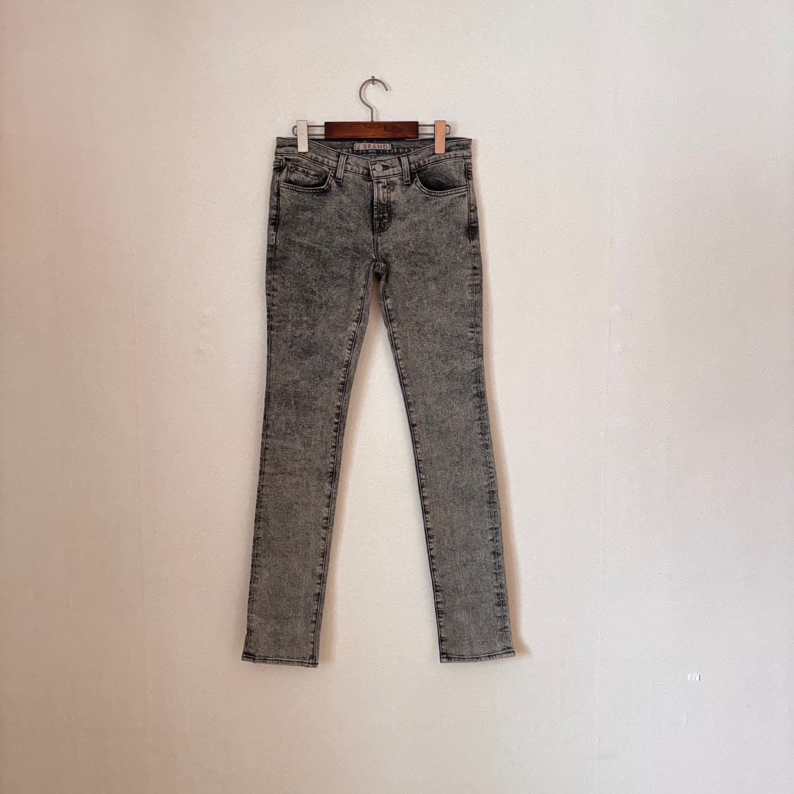 J 제이브랜드 27 그레이 워싱 데님 청바지 슬림 미국 수입 정품 상품이미지1