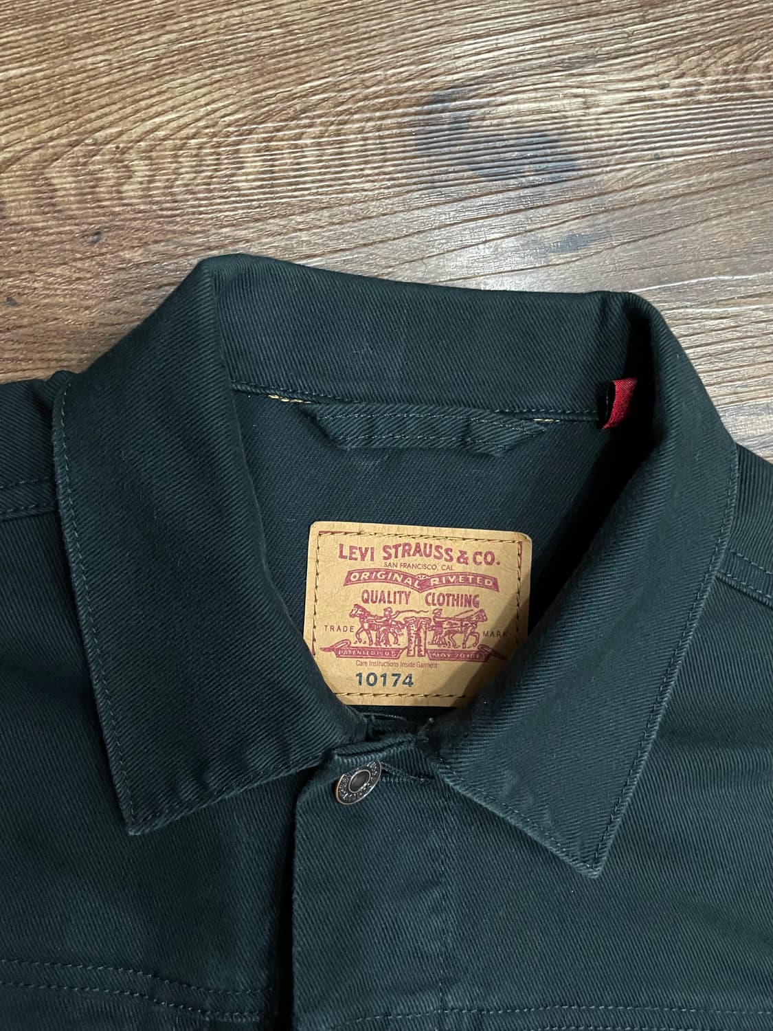 리바이스 10174 흑청 트러커 자켓 블랙 데님 상품이미지7