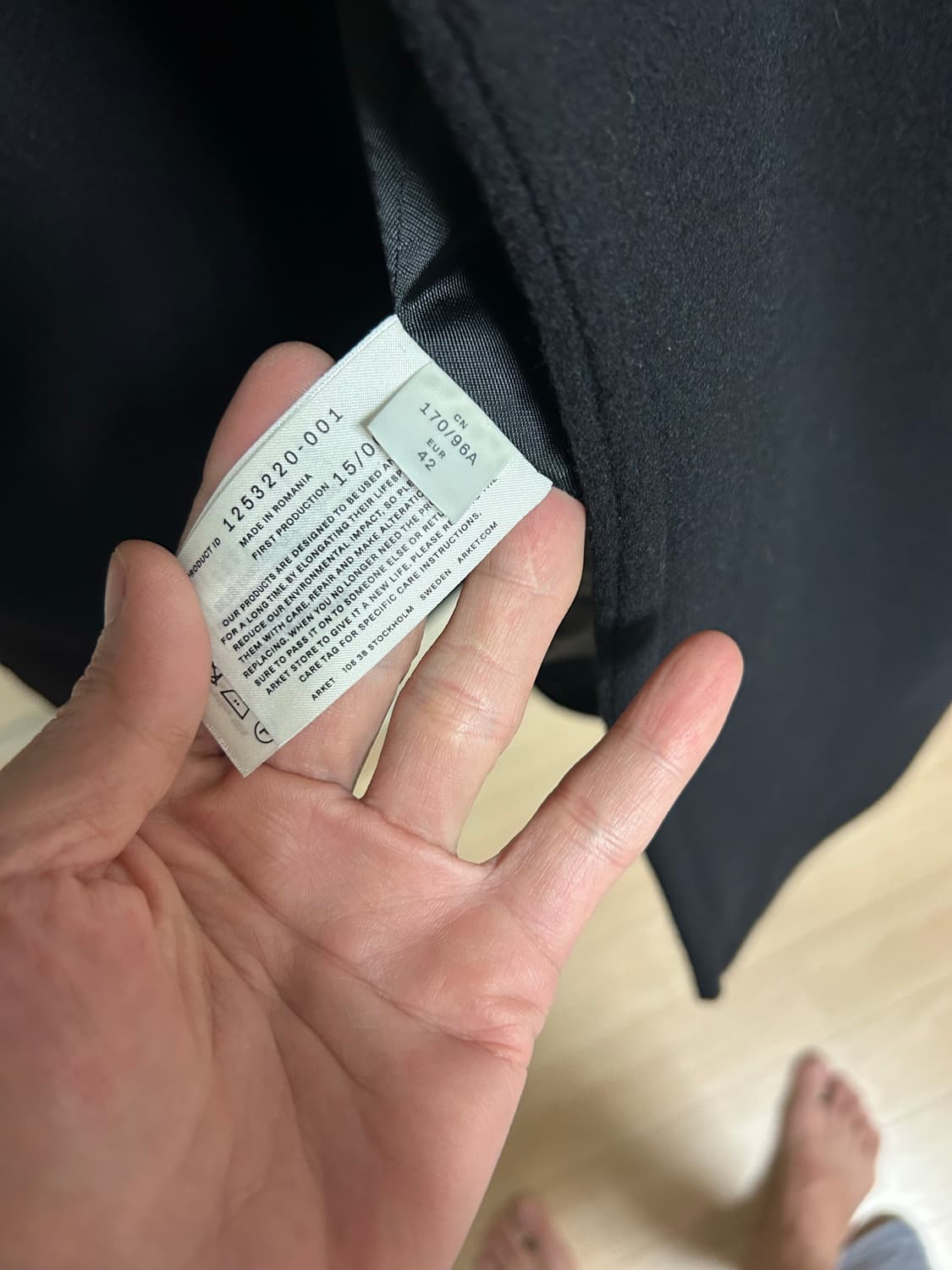 Arket wool long coat size42 상품이미지6