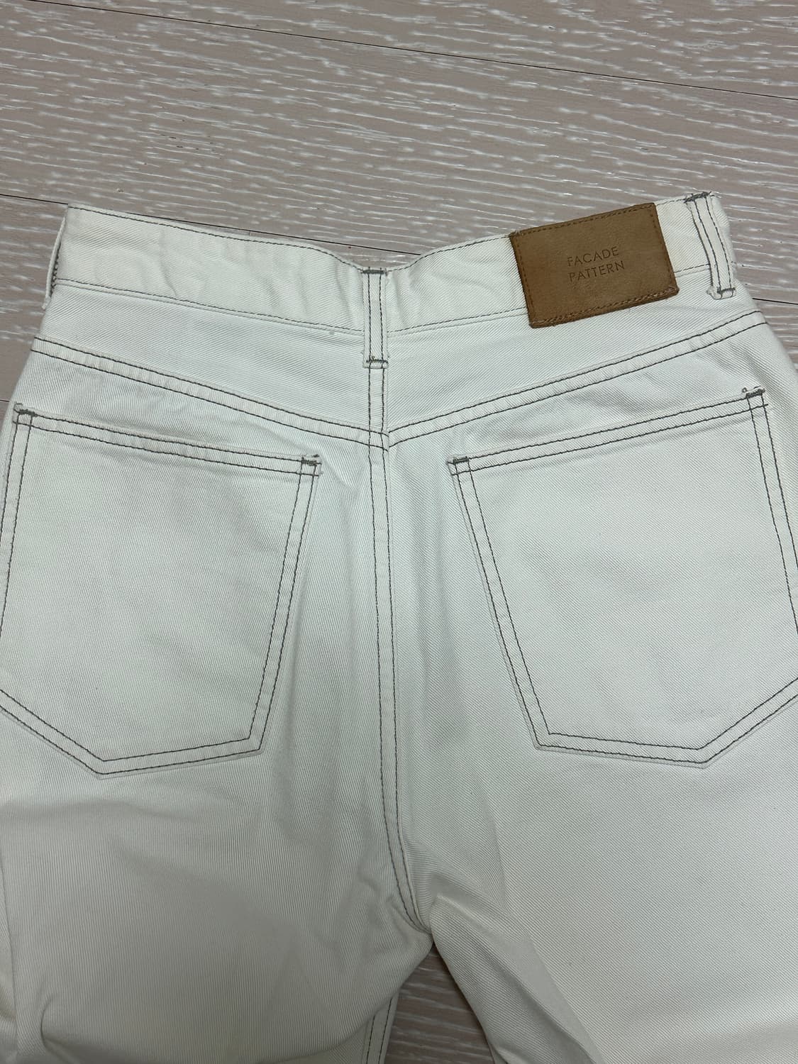 파사드패턴 클래식데님 오프화이트 xs 상품이미지3