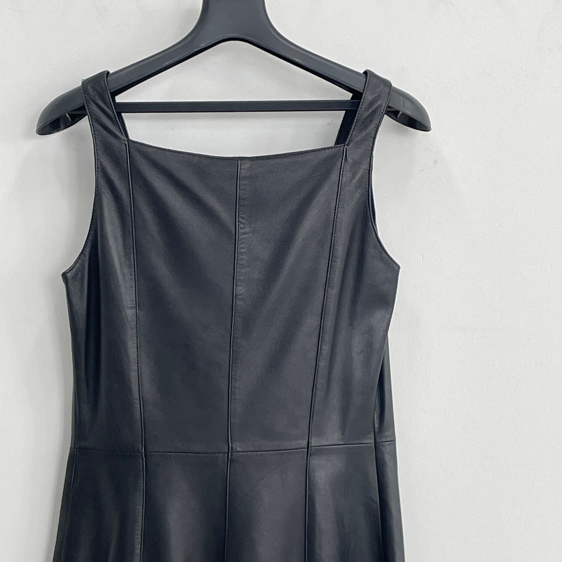 베르사체 리얼 레더 지퍼 2way 블랙 슬리브리스 원피스 상품이미지7