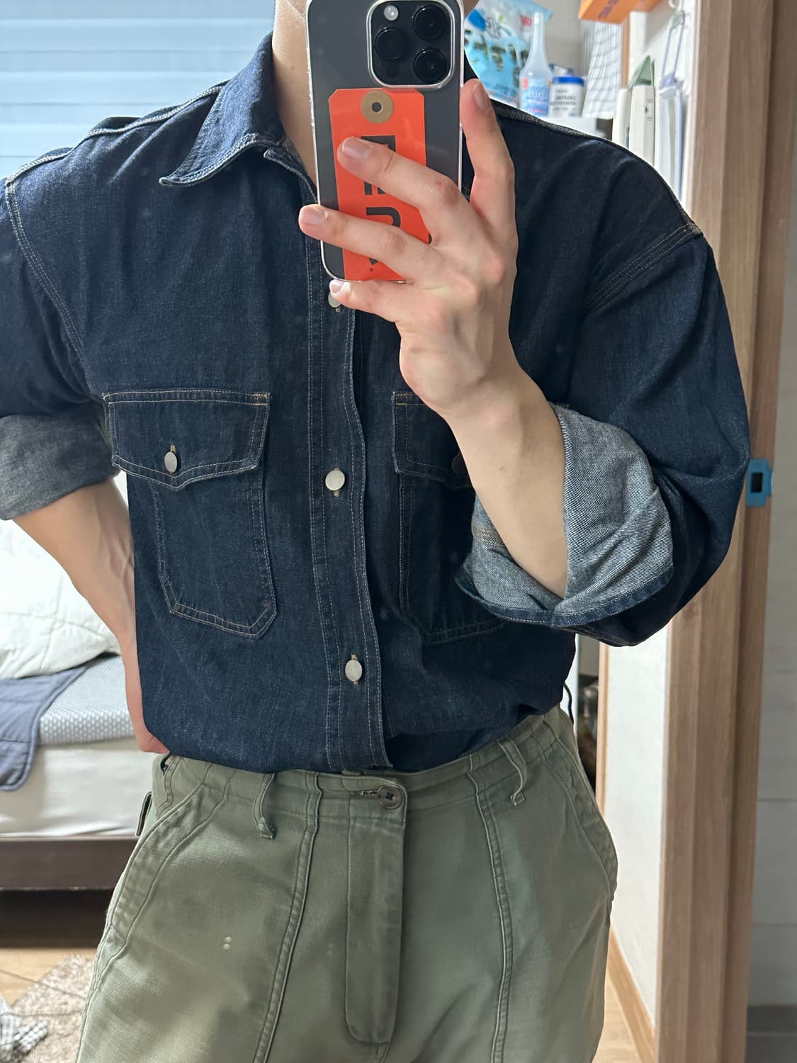 유니클로 U 청자켓  라지 상품이미지1