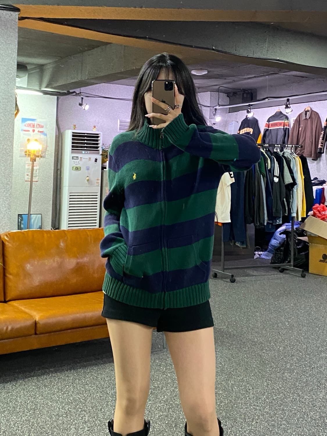 폴로 랄프로렌 스트라이프 니트 집업 B5232 상품이미지1