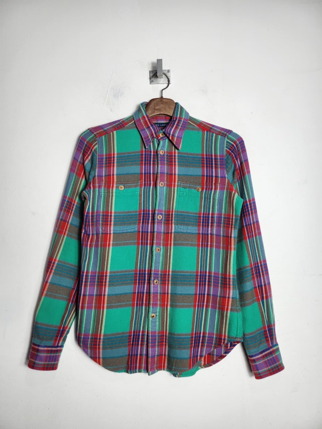 S 폴로 랄프로렌 플레이드 패턴 셔츠 상품이미지1