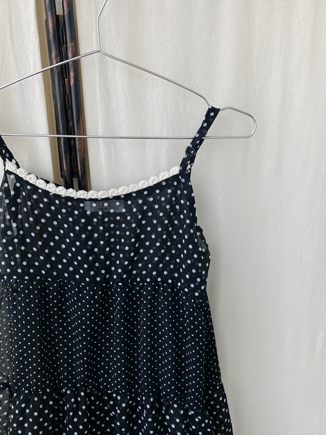 black dot crochet sheer dress 상품이미지4